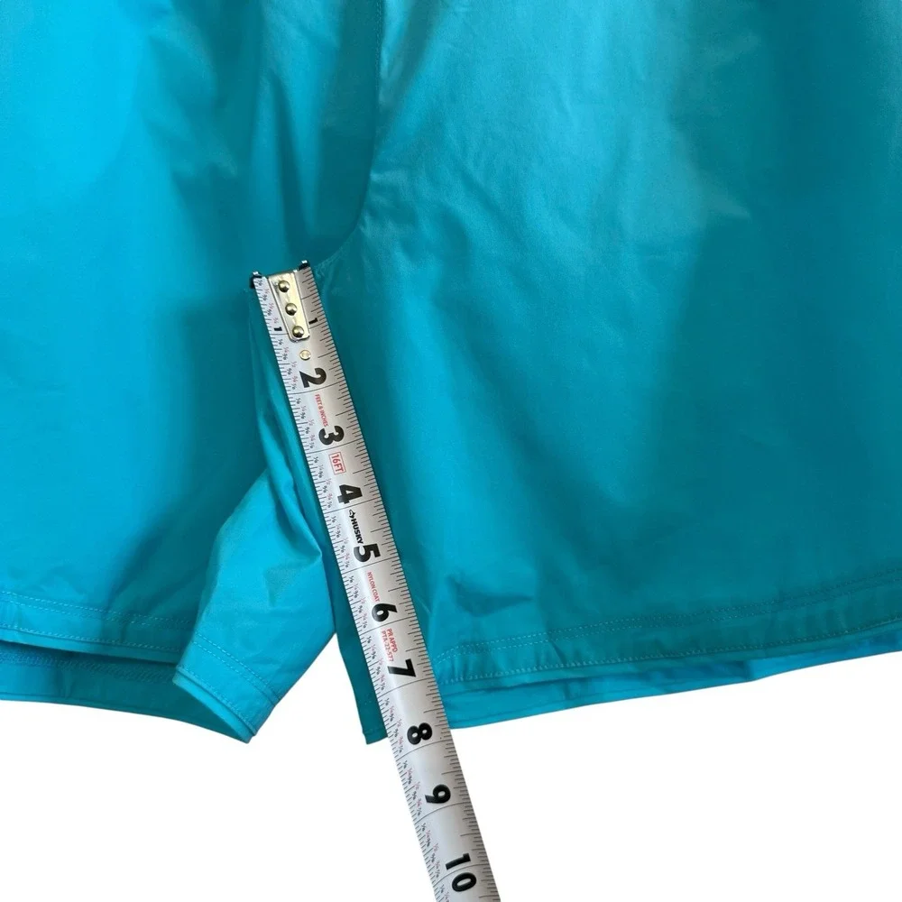 Gradual NEW Aqua Blue Lined Briefs 4 Way Stretch Shorts w/ Pockets Size XXL #441
